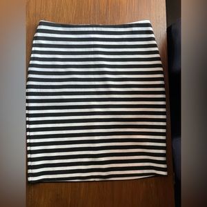Black and White striped skirt
